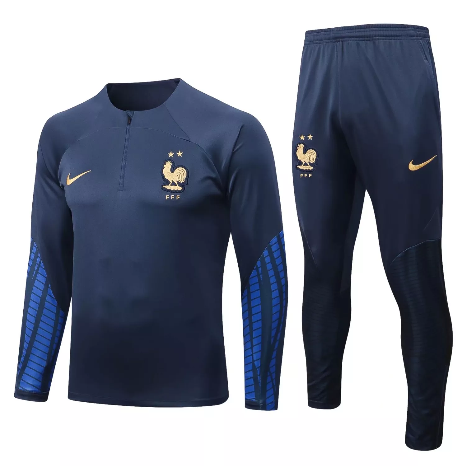 France 2022 23 Navy Blue Training Suit 1