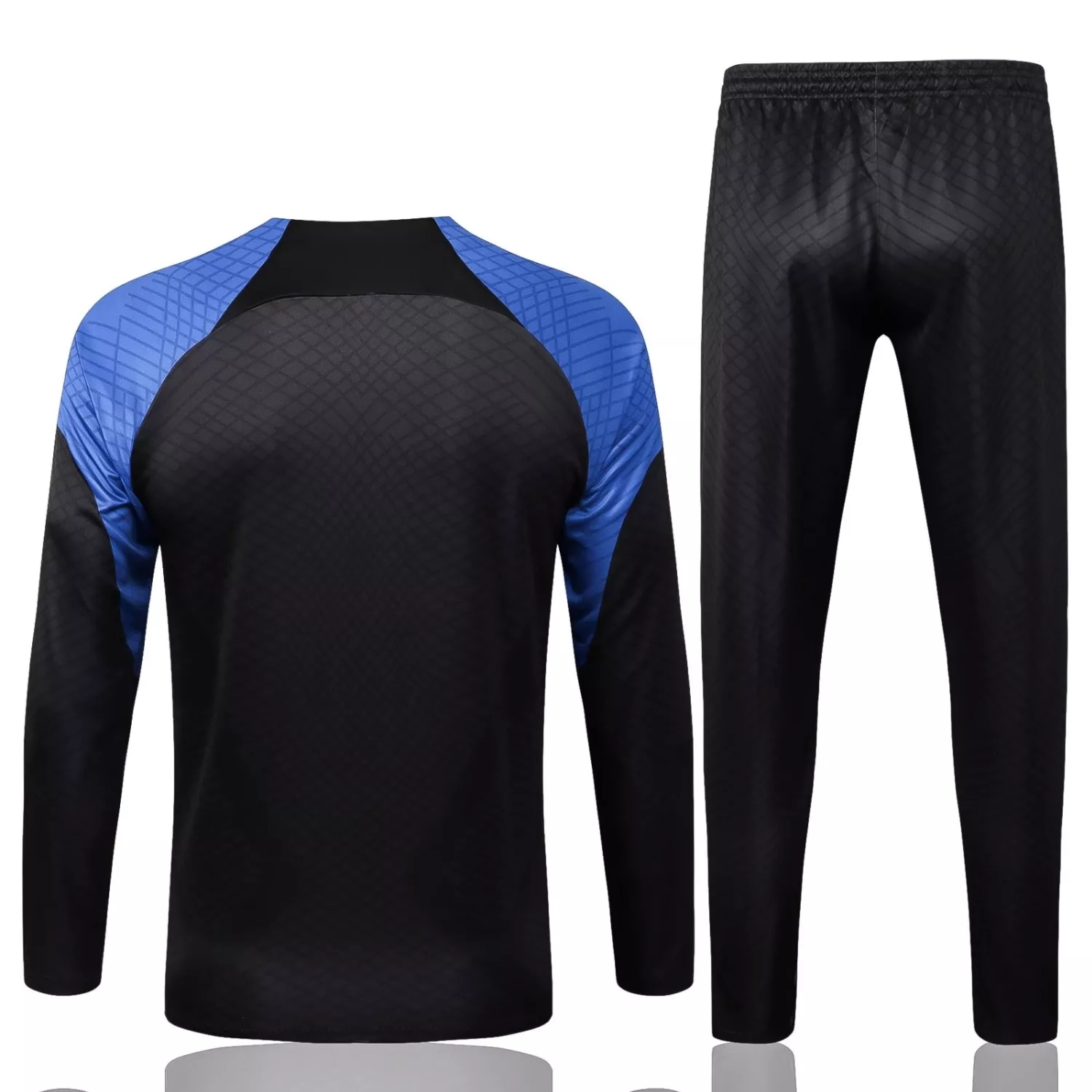 PSG 2022 23 Black Blue Jordan PreGame Training Suit 1 01