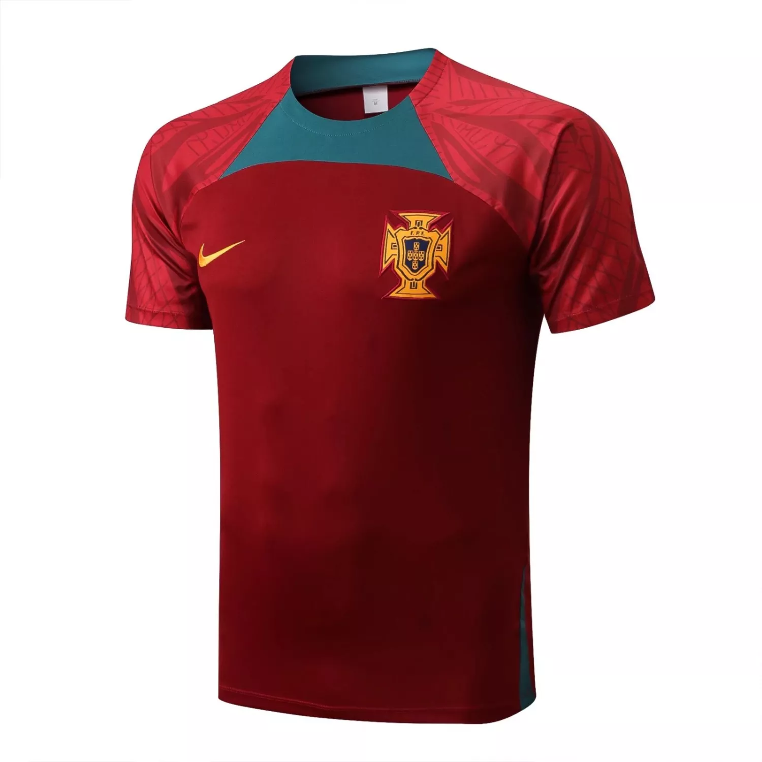 Portugal 2022 23 Red Gold Training Jersey 1