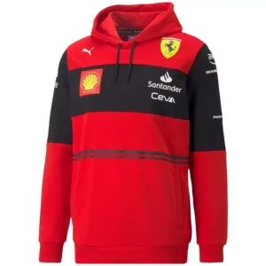 Scuderia Team F1 Ferrari 2022 Red Black Hoodie 1