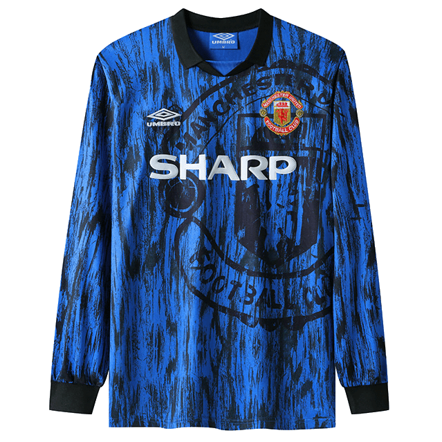Manchester United 1992-93 Away - Long Sleeve • Retro Jersey / Cantona ...