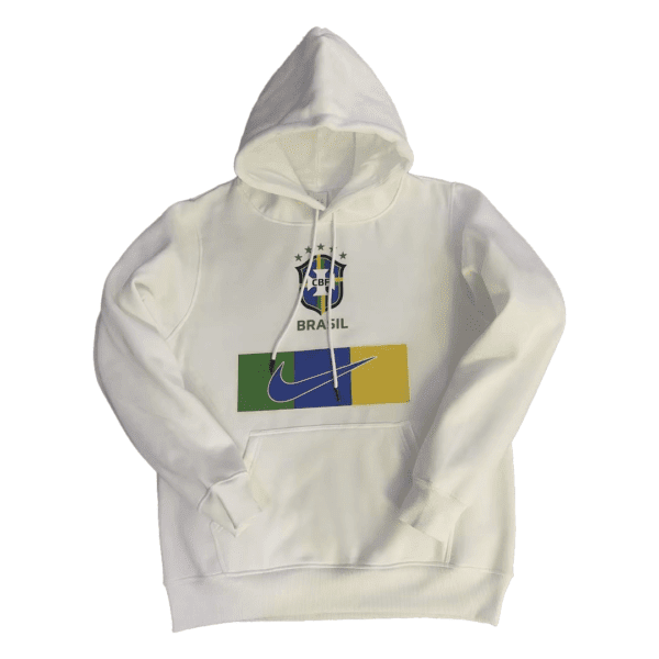 brazil white hoodie