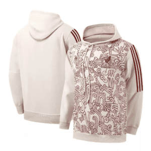 mexico white red hoodie