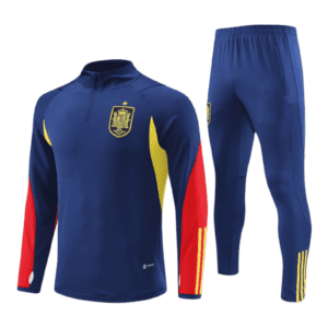 spain navy yellow red training suit