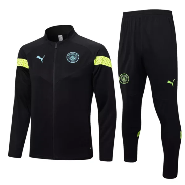 manchester city black yellow tracksuit