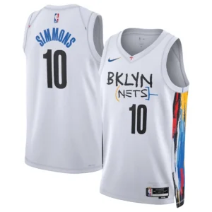 brooklyn nets city edition white simmons durant irving harden