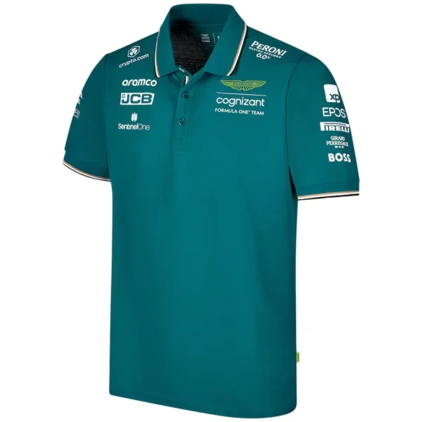 aston martin team F green polo