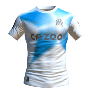 olympique marseille white light blue Th year anniversary ucl winner player
