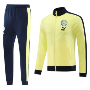 manchester city yellow navy tracksuit