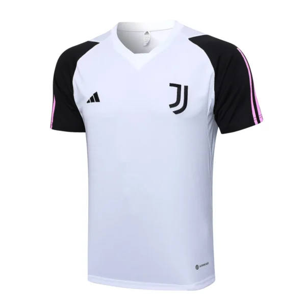 juventus fc white black pink training jersey
