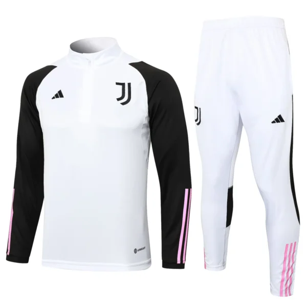 juventus fc white black pink training suit