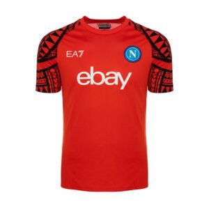 napoli ssc red training jersey