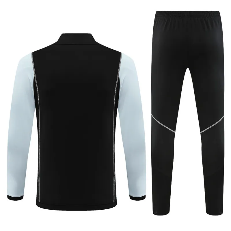 olympique lyon black grey training suit