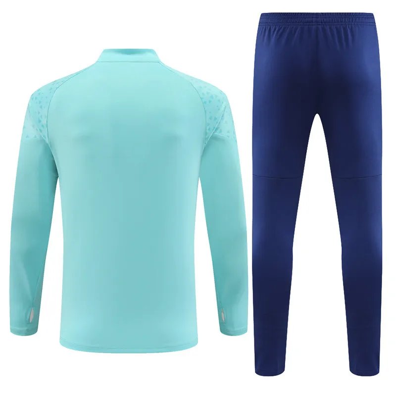olympique marseille turquoise blue training suit