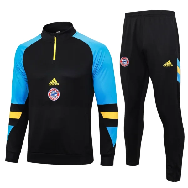bayern munchen black light blue yellow training suit