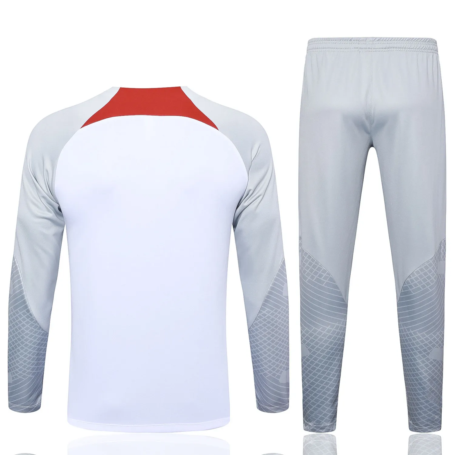 liverpool fc white red training suit