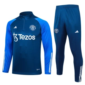 manchester united navy blue training suit