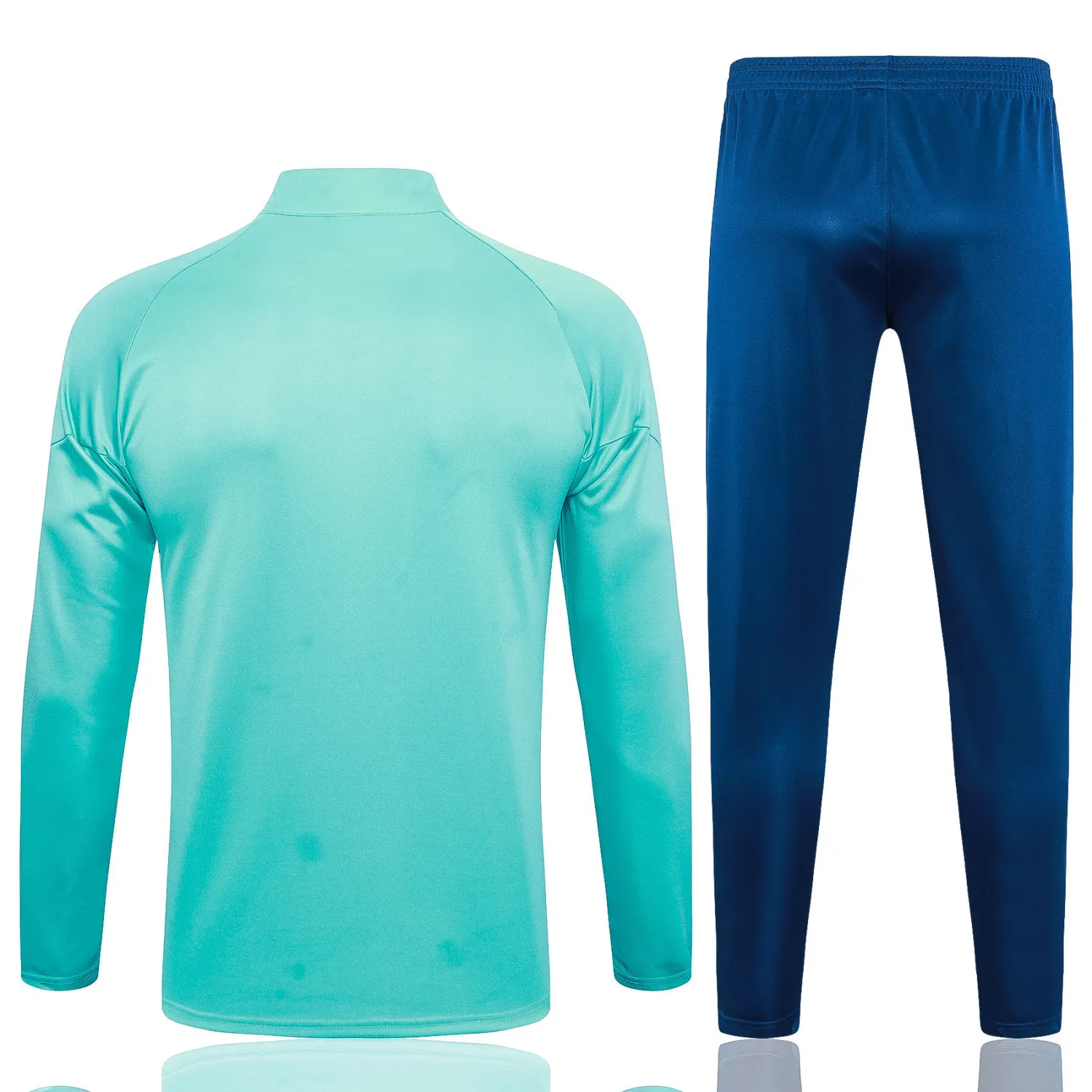 olympique marseille turquoise blue pregame training suit