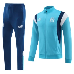 olympique marseille light blue navy white tracksuit
