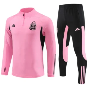 argentina pink black kid training suit
