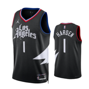los angeles clippers black statement edition harden; leonard; george; westbrook