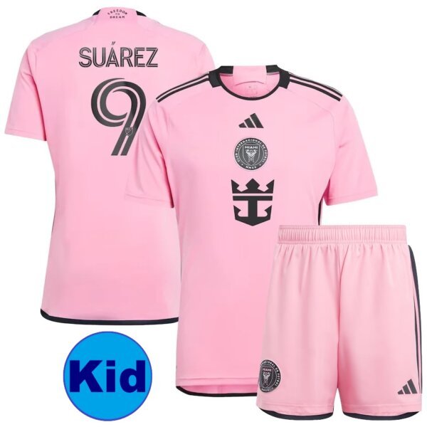 Inter Miami 2024 Home Kid Kit Jersey • Luis Suarez