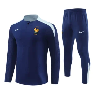 france navy light blue kid training suit