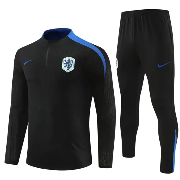 netherlands black blue training suit