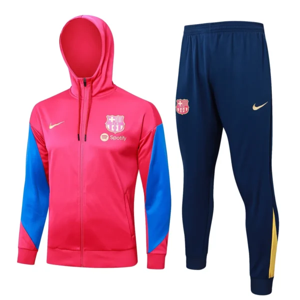 barcelona fc red blue hoodie tracksuit