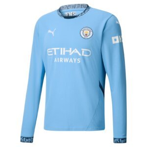 manchester city home long sleeve jersey