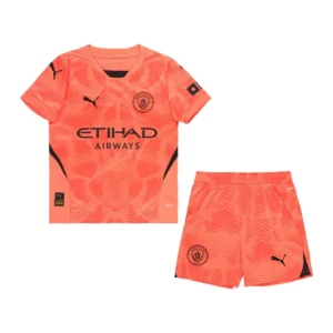 manchester city orange gk kid kit