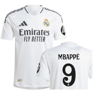 real madrid home game version mbappé jersey