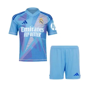 real madrid light blue gk kid kit