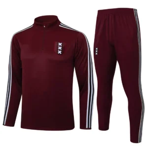 ajax amsterdam 2025 26 burgundy kid training suit 100.webp