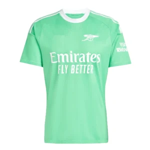arsenal fc 2025 26 light green goalkeeper jersey 100.webp