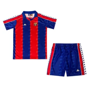 barcelona fc 1992 95 home kid kit retro 100 1.webp