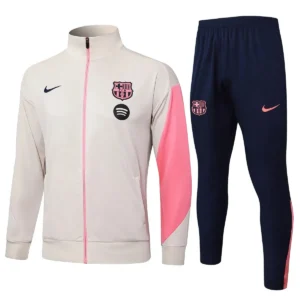 Barcelona FC 2025-26 Cream Pink, Kid Tracksuit