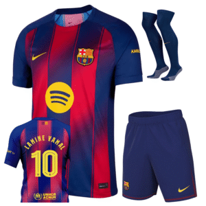Barcelona FC 2025-26 Home, Yamal Full Kid Kit