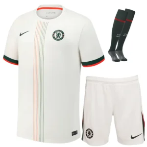 chelsea fc 2025 26 away full kid kit 100.webp