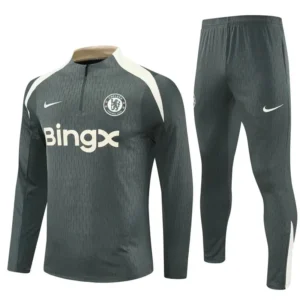 chelsea fc 2025 26 grey cream kid training suit 100.webp