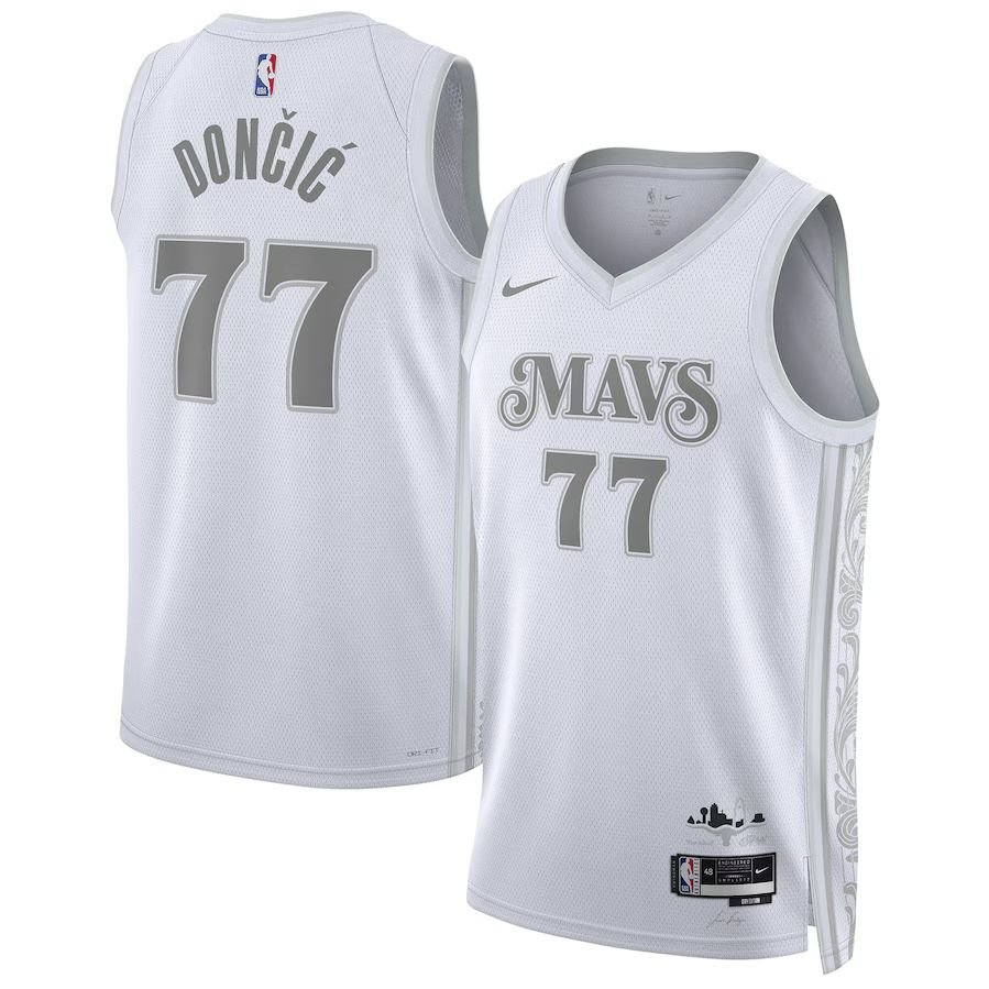 dallas mavericks 2024 25 white grey city edition doncic jersey 100.jpg