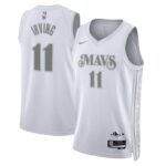 dallas mavericks 2024 25 white grey city edition irving jersey 100.jpg