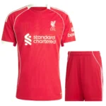 liverpool fc 2025 26 home kid kit 100.webp