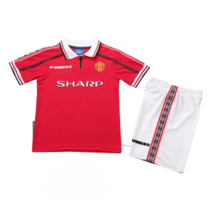 manchester united 1998 99 home kid kit retro 100 1.png