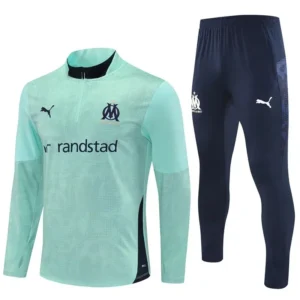 olympique marseille 2025 26 light green navy kid training suit 100.webp