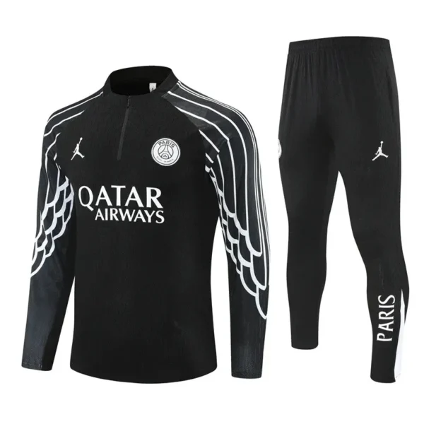 psg 2025 26 black white jordan kid training suit 100.webp