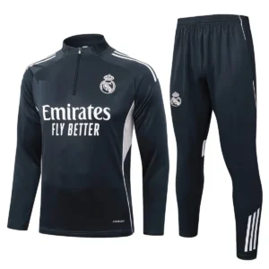 real madrid 2025 26 black grey white kid training suit 100.webp