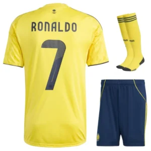 Al Nassr 2025-26 Home Cristiano Ronaldo, Full Kid Kit
