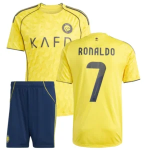 Al Nassr 2025-26 Home Cristiano Ronaldo, Kid Kit