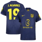 Atletico Madrid 2025-26 Away Jersey Julian Alvarez, Game Version
